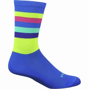 (取寄) デフィート エアイーター 6インチ ソック DeFeet Aireator 6in Sock Maverick/DeFeet Blue/Hi-Vis Yellow