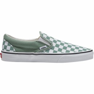 (取寄) バンズ クラシック スリップ-オン シューズ Vans Classic Slip-On Shoe Color Theory Checkerboard Iceberg Green