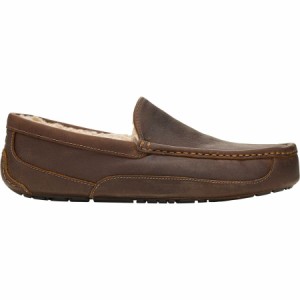 (取寄) アグ メンズ アスコット スリッパ - メンズ UGG men Ascot Slipper - Men's Tan (Leather)