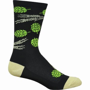 (取寄) デフィート エアイーター 6インチ ソック DeFeet Aireator 6in Sock Hops and Barley/Black/Gold