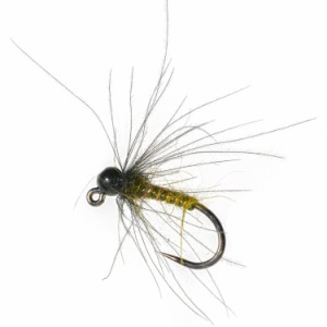 (取寄) アンプカ ジグド カディス プーパ フライ - ダズン UMPQUA Jigged Caddis Pupa Fly - Dozen  Green