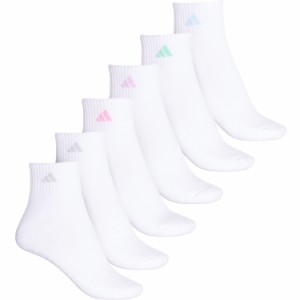 (取寄) アディダス レディース クッション ソックス adidas women Cushioned Socks (For Women)  White/Clear Sky Blue/Bliss Lilac Purp