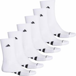 (取寄) アディダス メンズ クッション ソックス adidas men Cushioned Socks (For Men)  White/Clear Onix Grey/Black