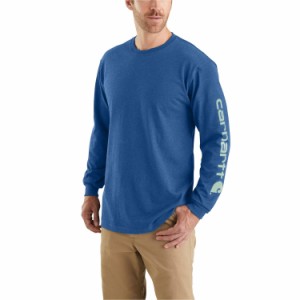 (取寄) カーハート K231 ルーズ フィット ヘビーウェイト ロゴ スリーブ T-シャツ - ロング スリーブ Carhartt K231 Loose Fit Heavyweig