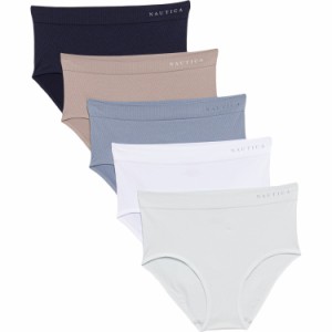 (取寄) ノーティカ シームレス リブド パンティ - 5-パック, ブリーフ Nautica Seamless Ribbed Panties - 5-Pack, Briefs Stonewash, Wh