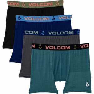 (取寄) ボルコム ハイ-パフォーマンス ボクサー ブリーフ - 4-パック Volcom High-Performance Boxer Briefs - 4-Pack  Black/Gray/Navy/