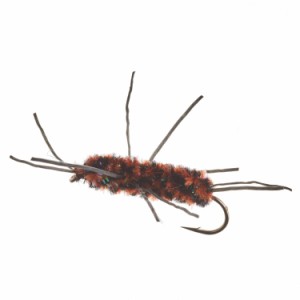 (取寄) アンプカ ニンフ フライ - ダズン UMPQUA Rubberleg's Nymph Fly - Dozen  Crystalblack/Orange