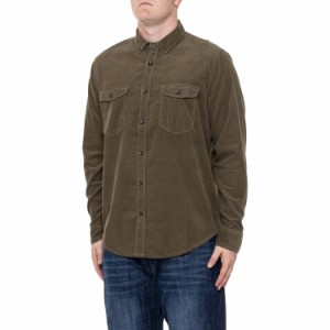 (取寄) ジェレマイア ウーブン コーデュロイ シャツ - ロング スリーブ Jeremiah Woven Corduroy Shirt - Long Sleeve  Burnt Olive