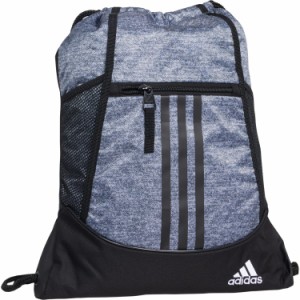 (取寄) アディダス アライアンス リ サックパック - ジャージ オニキス グレー-ブラック-ホワイト adidas Alliance II Sackpack - Jersey