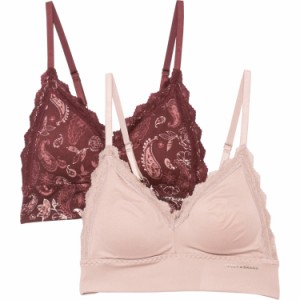 (取寄) ラッキーブランド ボンデッド ブラッシュ ラウンジ ブラ - 2-パック Lucky Brand Bonded Brush Lounge Bra - 2-Pack Port Royale 