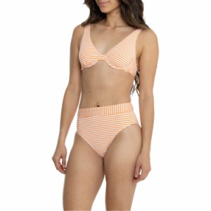 (取寄) スプレンディッド バンジ シアサッカー ビキニ セット Splendid Plunge Seersucker Bikini Set  Orange Stripe