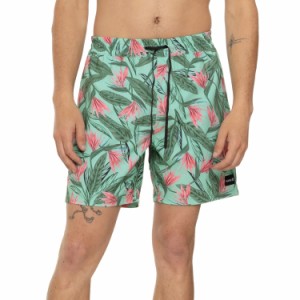 (取寄) ハーレー キャノンボール ボレー スイム トランクス - 17インチ Hurley Cannonball Volley Swim Trunks - 17”  Floro Aqua