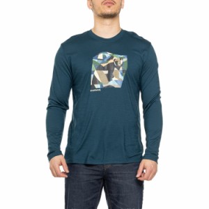 (取寄) スマートウール ベアー カントリー グラフィック T-シャツ - メリノ ウール, ロング スリーブ SmartWool Bear Country Graphic T-