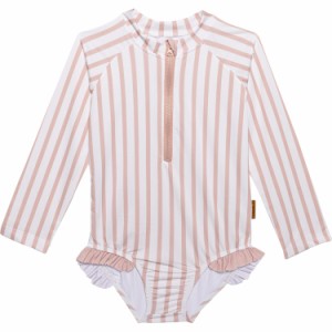 (取寄) トドラー ガールズ ラッシュ ガード スイムスーツ - Upf 50, ロング スリーブ LILA AND JACK Toddler Girls Rash Guard Swimsuit 