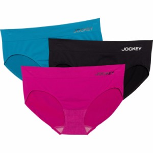 (取寄) ジョッキー シーム-フリー パンティ - 3-パック, ヒップスター Jockey Seam-Free Panties - 3-Pack, Hipster  Blue/Pink/Black