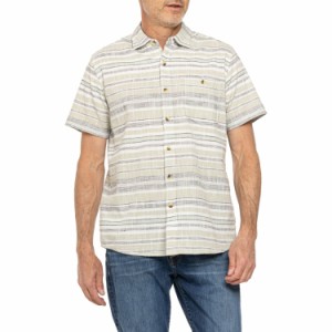 (取寄) ノースリバー ホリゾンタル クロスハッチ シャツ - ショート スリーブ North River Horizontal Crosshatch Shirt - Short Sleeve 