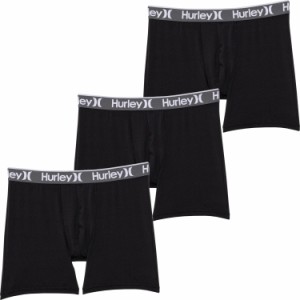 (取寄) ハーレー リグラインド ボクサー ブリーフ - 3-パック Hurley Regrind Boxer Briefs - 3-Pack  007 Black Combo