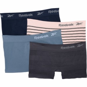 (取寄) リーボック シームレス パンティ - 4-パック, ボーイ ショーツ Reebok Seamless Panties - 4-Pack, Boy Shorts  Blackened Pearl 