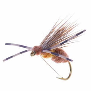 (取寄) モンタナフライカンパニー ハッチバック ドライ フライ - ダズン Montana Fly Company Jake's Hatchback Dry Fly - Dozen  Mahoga