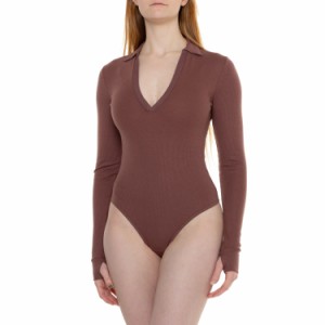 (取寄) フリーピープル ドゥ イット ライト ボディスーツ - ロング スリーブ Free People Do It Right Bodysuit - Long Sleeve  Hickory