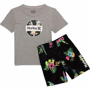 (取寄) ハーレー トドラー ボーイズ ニット シャツ アンド ショーツ セット - ショート スリーブ Hurley Toddler Boys Knit Shirt and Sh