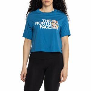 (取寄) ノースフェイス ハーフ ドーム クロップ T-シャツ - ショート スリーブ The North Face Half Dome Crop T-Shirt - Short Sleeve B