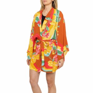 (取寄) ビラボン ラブランド カバー-アップ キモノ ビーチ ドレス - ロング スリーブ Billabong Loveland Cover-Up Kimono Beach Dress -