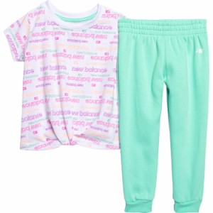 (取寄) ニューバランス トドラー ガールズ T-シャツ アンド ジョガーズ セット - ショート スリーブ New Balance Toddler Girls T-Shirt 