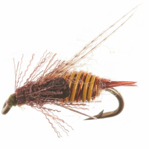 (取寄) モンタナフライカンパニー ザディス ドライ フライ - ダズン Montana Fly Company Thurman's Zaddis Dry Fly - Dozen  Amber