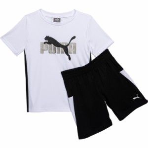 (取寄) プーマ トドラー ボーイズ インターロック T-シャツ アンド メッシュ ショーツ セット - ショート スリーブ Puma Toddler Boys In