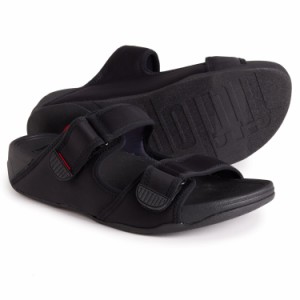 (取寄) フィットフロップ メンズ ゴッホ モック スライド サンダル FitFlop men Gogh Moc Slide Sandals (For Men)  All Black