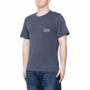 (取寄) リー アウトラインド ロゴ ポケット T-シャツ - ショート スリーブ Lee Outlined Logo Pocket T-Shirt - Short Sleeve  Navy Heat