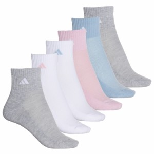 (取寄) アディダス レディース クッション アスレチック ソックス adidas women Cushioned Athletic Socks (For Women)  Soft Vision/Whi