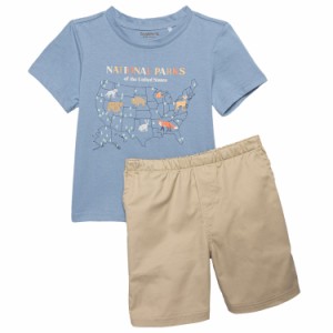 (取寄) ベアパウ トドラー ボーイズ ナショナル パークス T-シャツ アンド ショーツ セット - ショート スリーブ Bearpaw Toddler Boys N