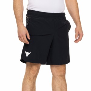 (取寄) アンダーアーマー プロジェクト ロック ウーブン ショーツ Under Armour Project Rock Woven Shorts Black