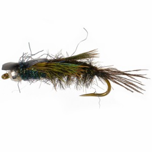 (取寄) アンプカ グリーン ドレイク ニンフ フライ - ダズン UMPQUA Green Drake Yeager's Nymph Fly - Dozen  Multi