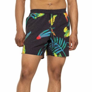 (取寄) ロアークリバイバル ショーリー マカウ ボードショーツ Roark Revival Shorey Macaw Boardshorts  Black