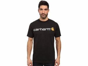 (取寄) カーハート メンズ シグニチャー ロゴ S/S T-シャツ Carhartt men Carhartt Signature Logo S/S T-Shirt Black
