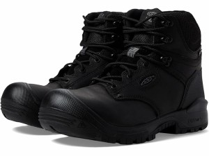 (取寄) キーン ユーティリティ メンズ 6 インディペンデンス Wp ソフト トゥ KEEN Utility men  6" Independence WP Soft Toe Black/Blac