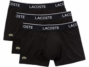 (取寄) ラコステ メンズ トランクス 3-パック カジュアル クラシック Lacoste men  Trunks 3-Pack Casual Classic Black