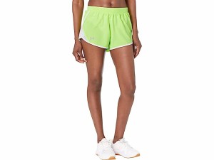 (取寄) アンダーアーマー レディース フライ バイ 2.0 ショーツ Under Armour women Under Armour Fly By 2.0 Shorts Lime Surge/White/R