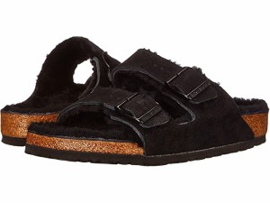 (取寄) ビルケンシュトック アリゾナ シアリング Birkenstock  Arizona Shearling Black/Black Suede