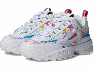 (取寄) フィラ キッズ ディスラプター リ プレミアム (ビッグ キッド) Fila kids Fila Disruptor II Premium (Big Kid) White/Bubblegum/