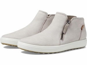 (取寄) エコー レディース ソフト 7 ロウ カット ジップ ブーティ ECCO women ECCO Soft 7 Low Cut Zip Bootie Grey Rose