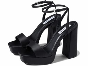 (取寄) スティーブマデン レディース レッサ サンダル Steve Madden women Steve Madden Lessa Sandal Black Satin