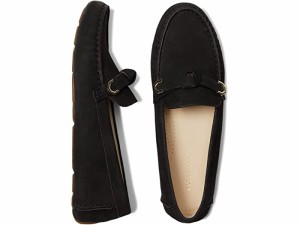 (取寄) コールハーン レディース エブリン ボウ ドライバ Cole Haan women  Evelyn Bow Driver Black Nubuck (Akuya)