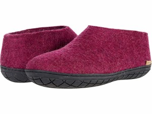 (取寄) グレーラップ ウール シュー ラバー アウトソール Glerups  Wool Shoe Rubber Outsole Cranberry/Black Rubber