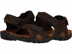 (取寄) ナン ブッシュ メンズ リオ ブラボー 3-ストラップ リバー サンダル Nunn Bush men  Rio Bravo 3-Strap River Sandal Brown