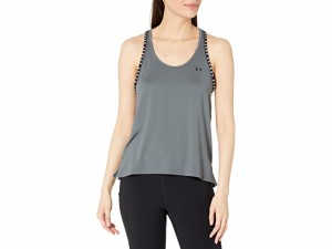 (取寄) アンダーアーマー レディース ノックアウト タンク Under Armour women Under Armour Knockout Tank Pitch Gray/White/Black