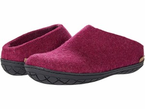 (取寄) グレーラップ ウール スリップ-オン ラバー アウトソール Glerups  Wool Slip-On Rubber Outsole Cranberry/Black Rubber